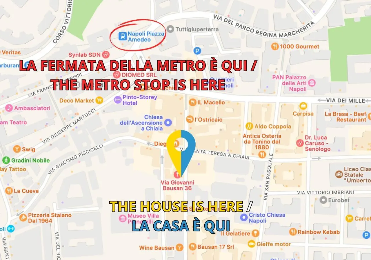Metro Amedeo - Stanza Privata Con Vasca Idromassaggio Apartment Naples